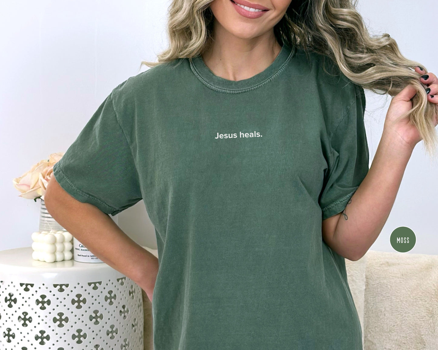 Jesus heals. Minimalist Rustic Shirt