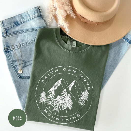 Faith Can Move Mountains Rustic Shirt