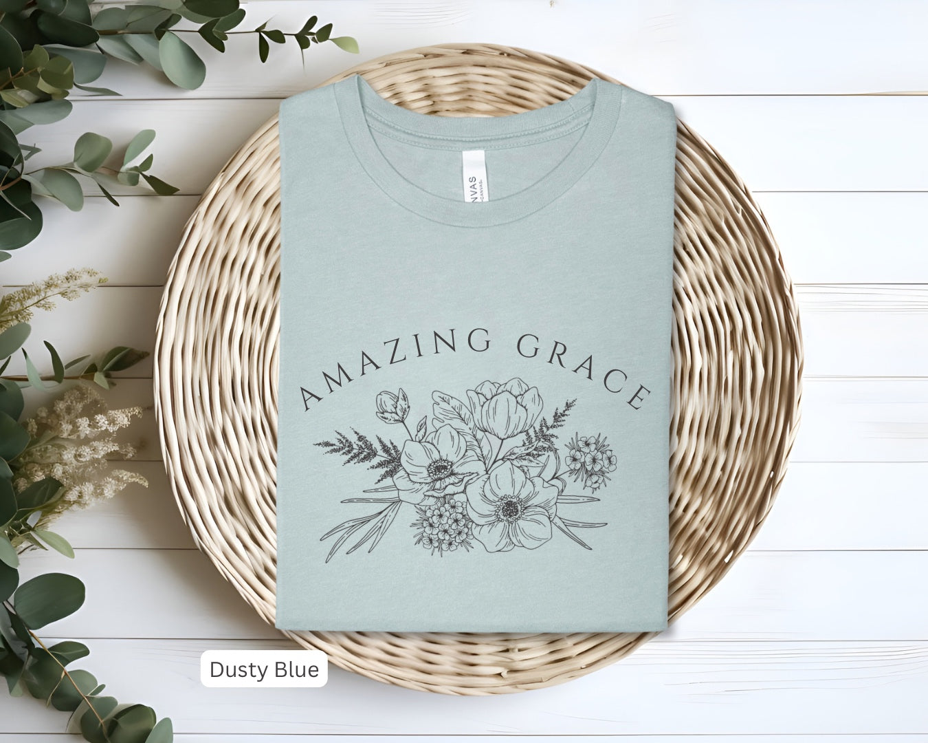 Amazing Grace Elegant Floral Shirt