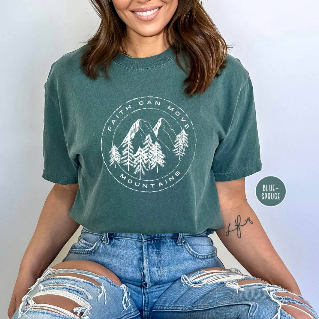 Faith Can Move Mountains Rustic Shirt