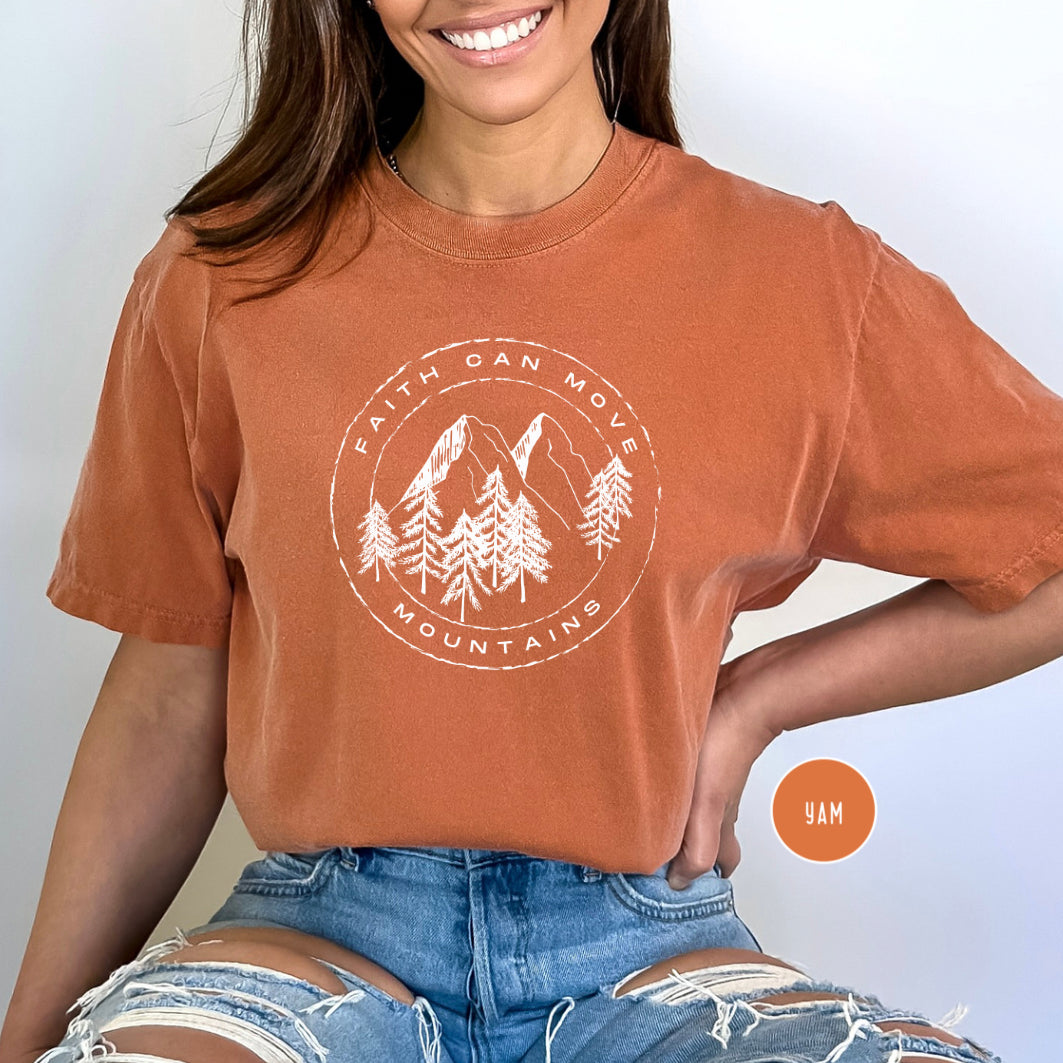 Faith Can Move Mountains Rustic Shirt