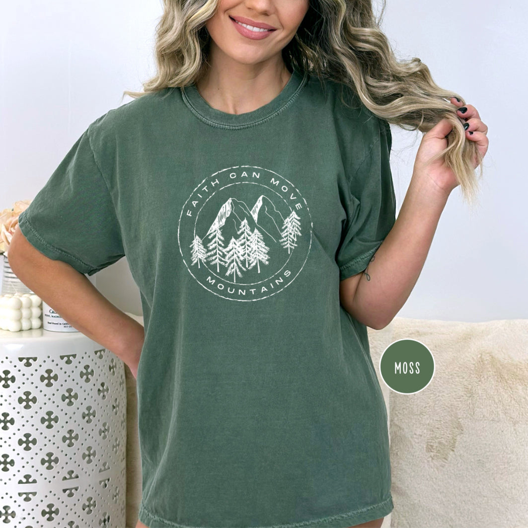 Faith Can Move Mountains Rustic Shirt